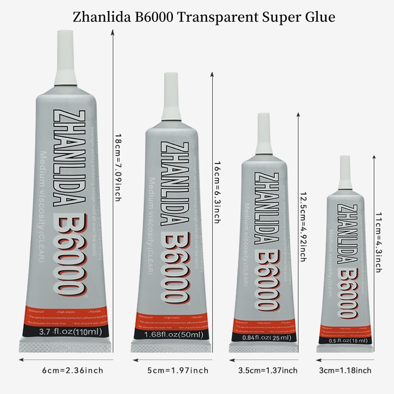 Glue For 3D Printing - Zhanlida B6000 Transparante Lijm 15/50/110ml Lijm