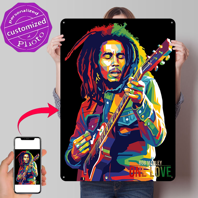 3D Printing Guitar - Bob Marley Gitaar Spelende Kunst 3D
