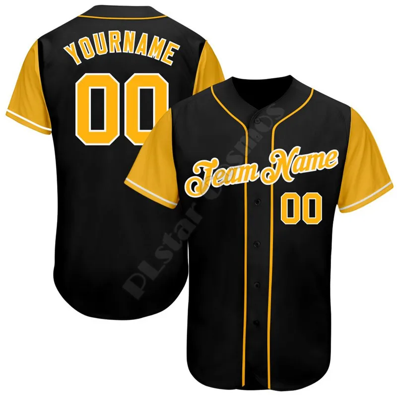 3D Printing Name - Plstar Cosmos Baseball Jersey Overhemd Aangepaste