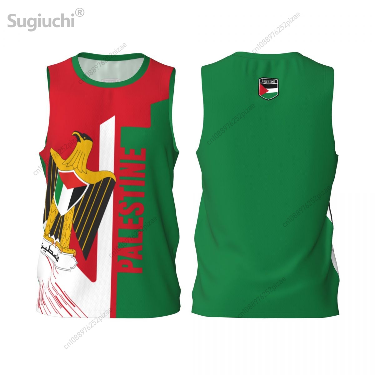 3D Printing Name - Custom naamnummer Palestina 3D vlag sport