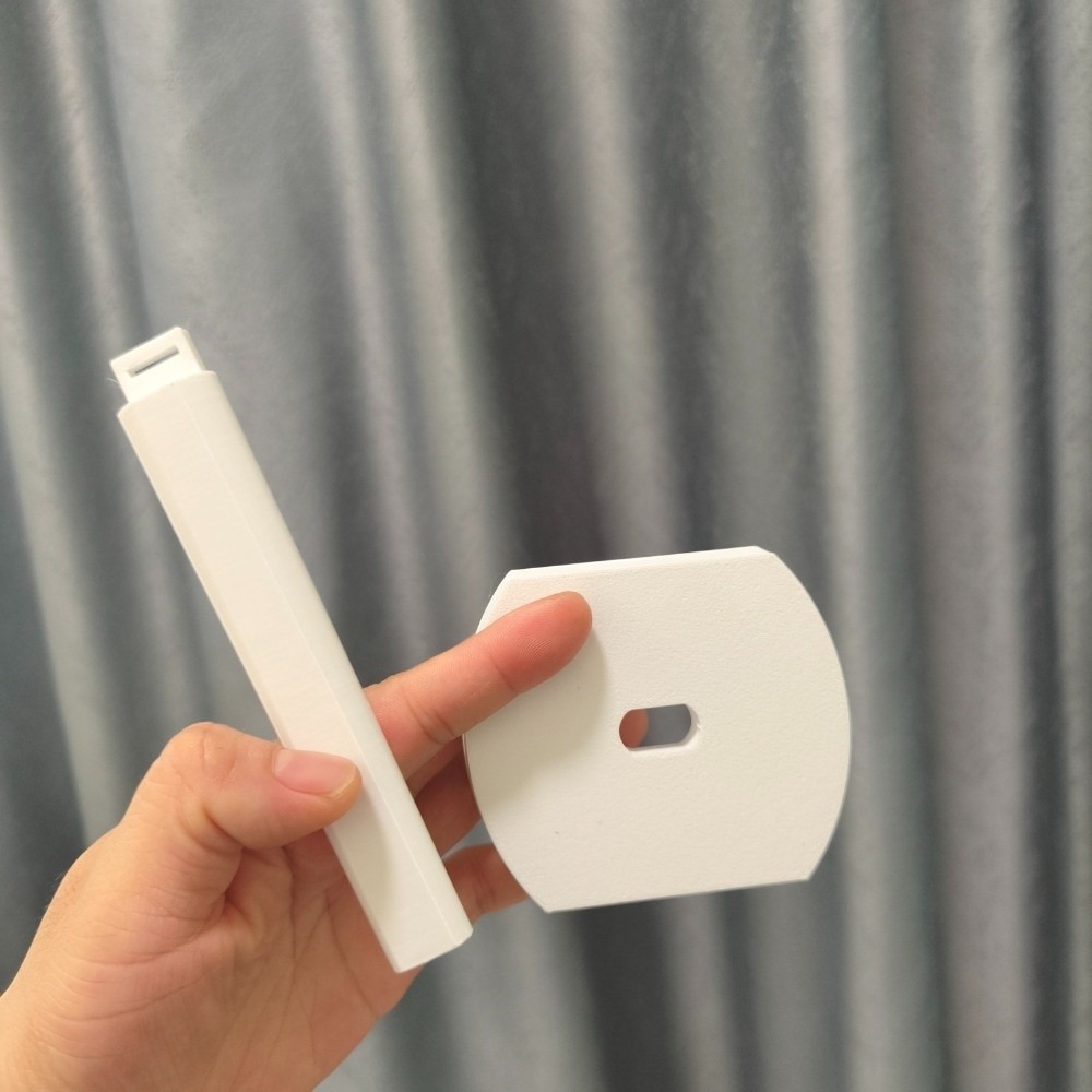 3D Printing Grip - 3D-geprinte microfoonhandgreep met afneembare structuur, zwart