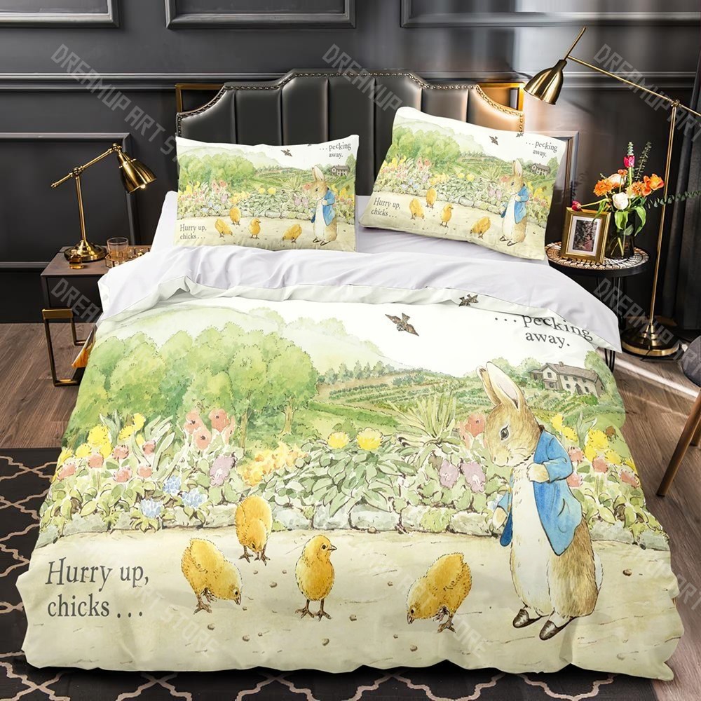 3D Printing Rabbit - 3D-geprinte Peter Cartoon Rabbit beddengoedset voor