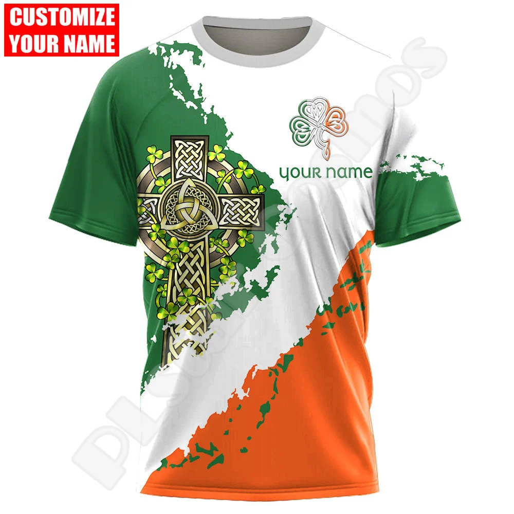 3D Printing Name - Aangepaste Naam Land Vlag Ierland Clover