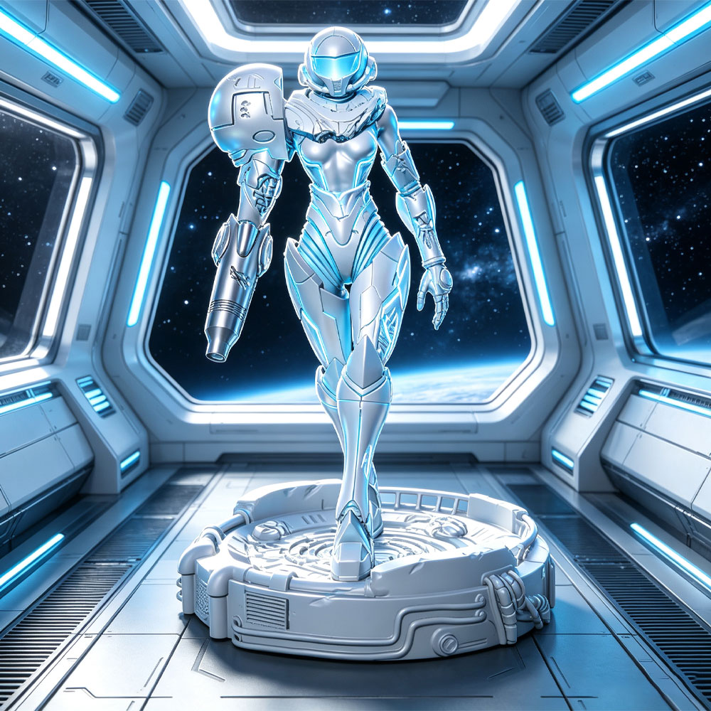 3D Printing Apps - 1/24 Sci-fi Powered Armor Warrior, Vrouwelijke