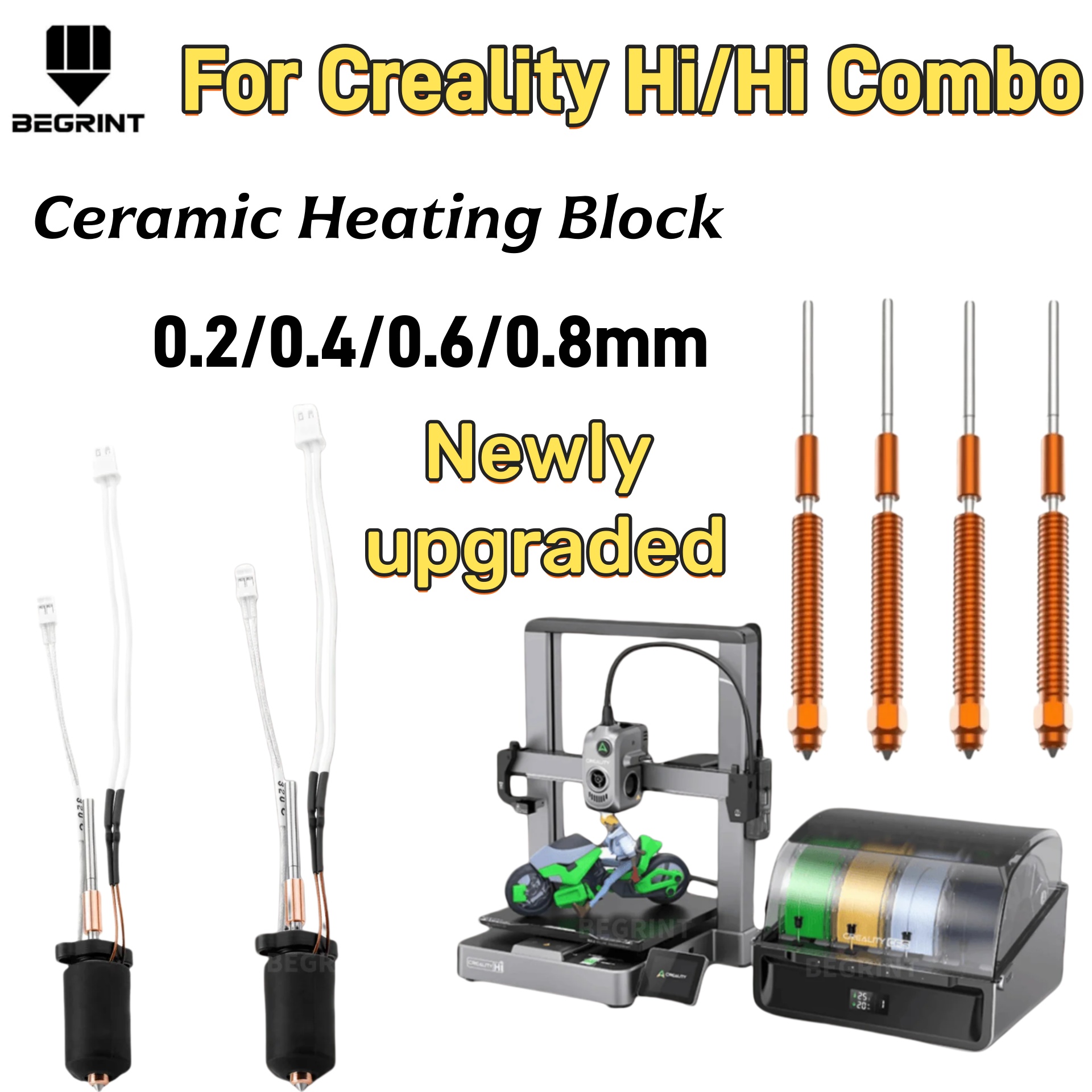 3D Printing News - Hoge Temperatuur Keramische Verwarmingselement Hotend Kit