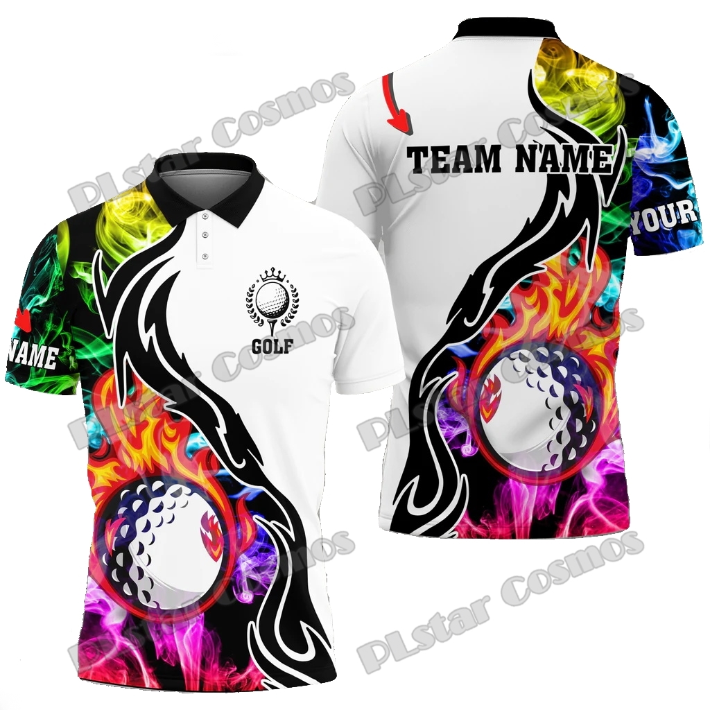 3D Printing Name - Aangepaste naam Fire Golfbal Veelkleurig rookpatroon