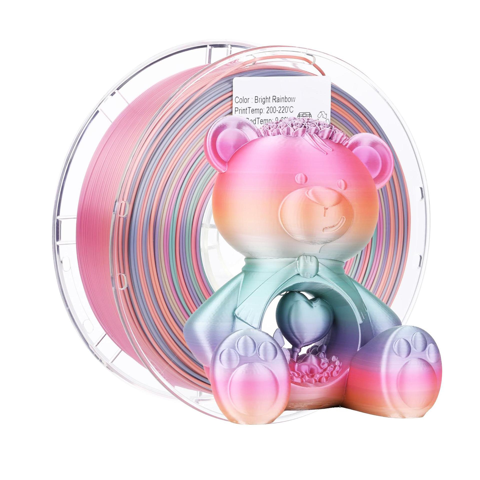 3D Printing Fdm - 1kg 3D-printerfilament PLA Regenboogkleur Macaron Gradiënt