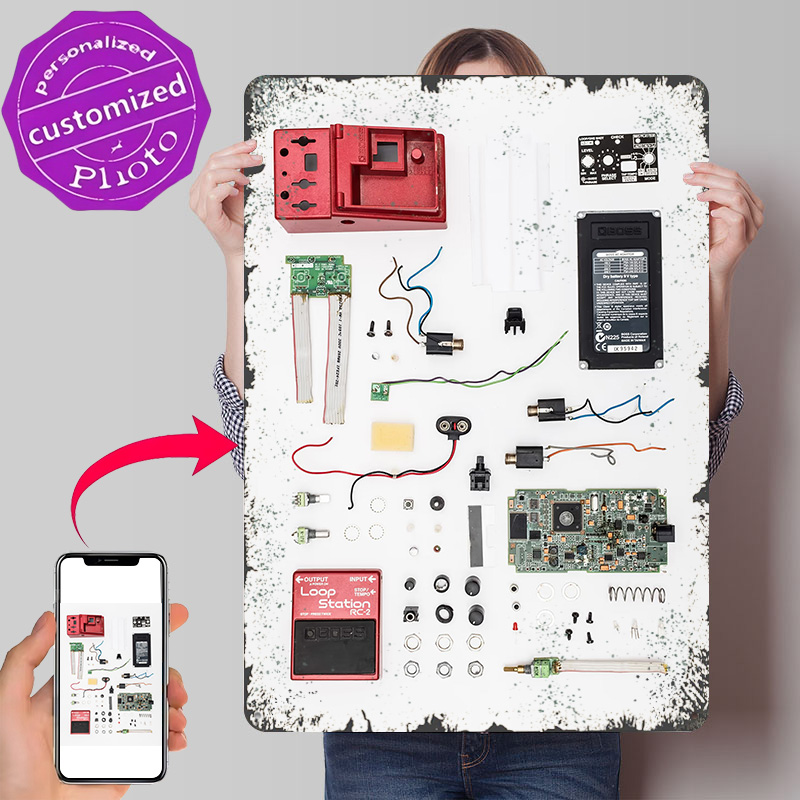 Rode Loop Pedal Poster Retro 3 - 3D Printing Wall Loops recensie en prijs