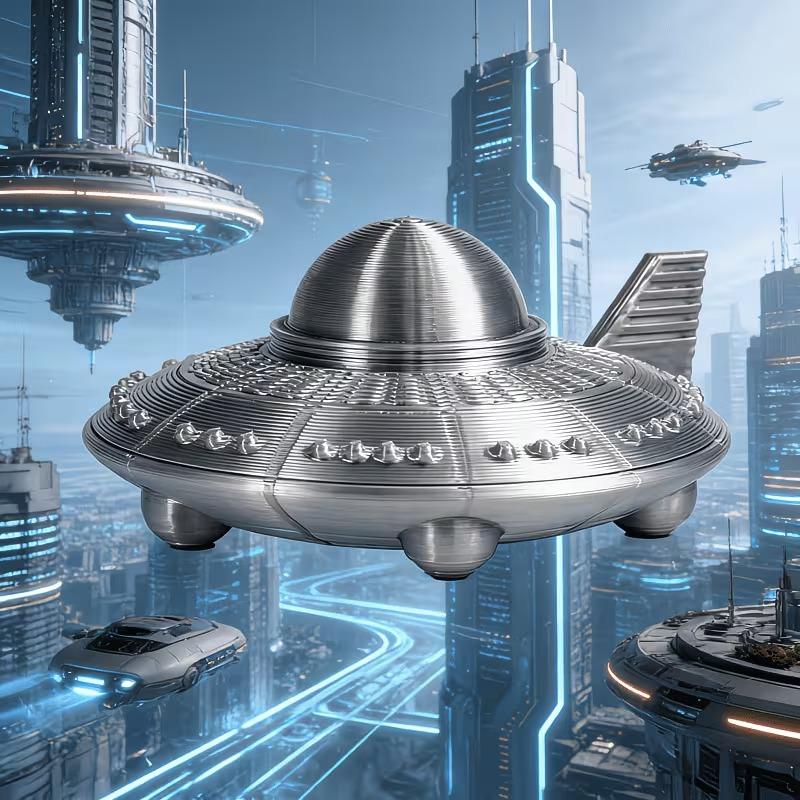 3D-geprinte UFO-beeldjes Retro - 3D Printing Apps recensie en prijs