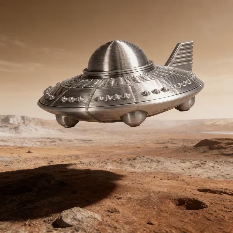 3D-geprinte UFO-beeldjes Retro - 3D Printing Apps recensie en prijs