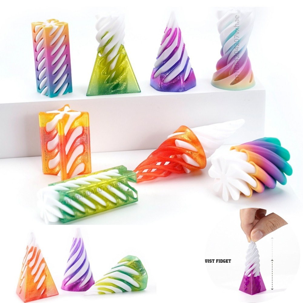 3D-geprinte Helix-schroef rote - 3D Printing Apps recensie en prijs
