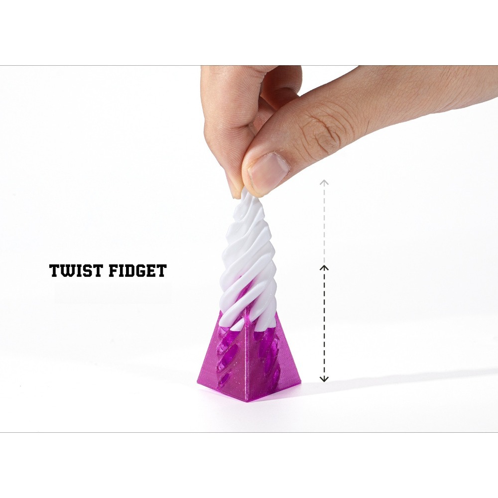 3D-geprinte Helix-schroef rote - 3D Printing Apps recensie en prijs