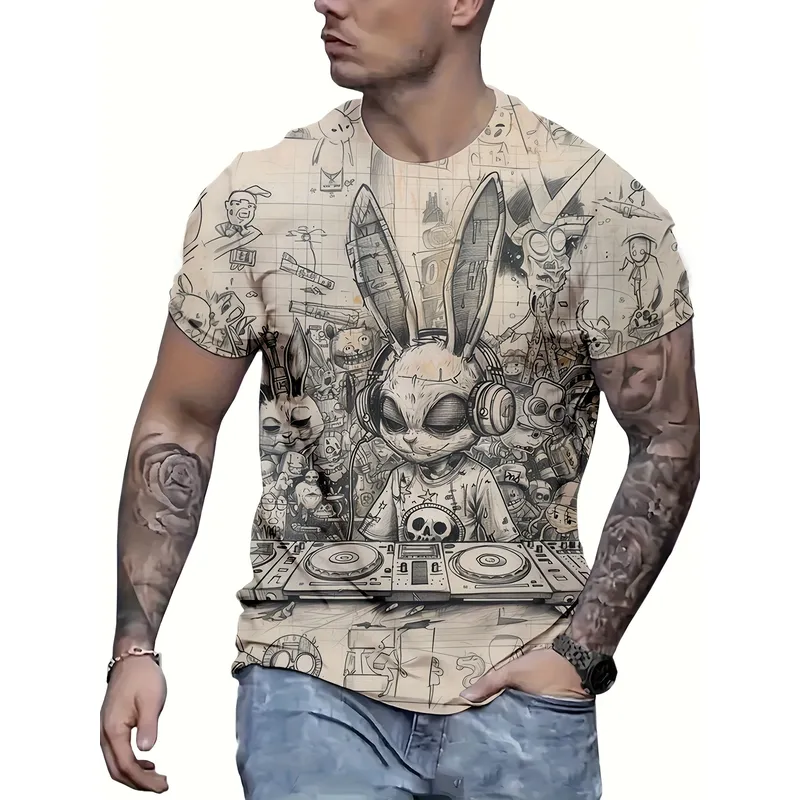 Cartoon DJ Rabbit Digitaal Bed - 3D Printing Rabbit recensie en prijs