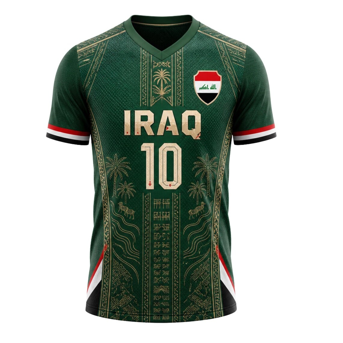 Irak voetbalshirt, aangepaste  - 3D Printing Name recensie en prijs